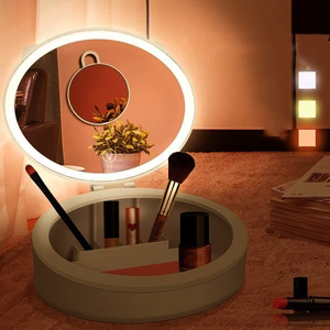 LED Makeup Mirror with Light & Storage – Perfect Beauty Organizer
