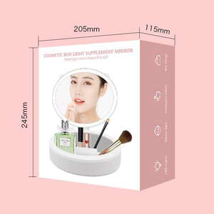 LED Makeup Mirror with Light & Storage – Perfect Beauty Organizer